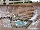 the active pool at the Fort Worth Water Gardens